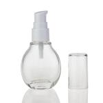 Yuhua 35ml Cosmetic Lotion Pump Bottle Eco Friendly Clear Glass