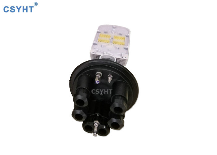 fiber optic joints 144 FO dome closure with one oval and 6 round ports
