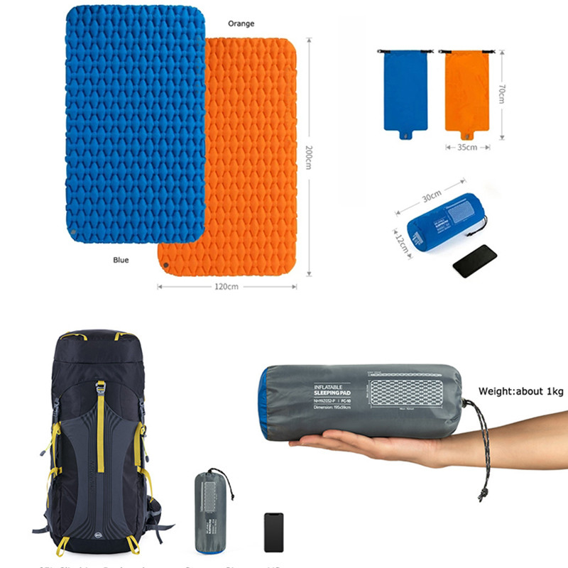 Portable 2 Person Thickened Ultralight Portable Folding Air Mattress