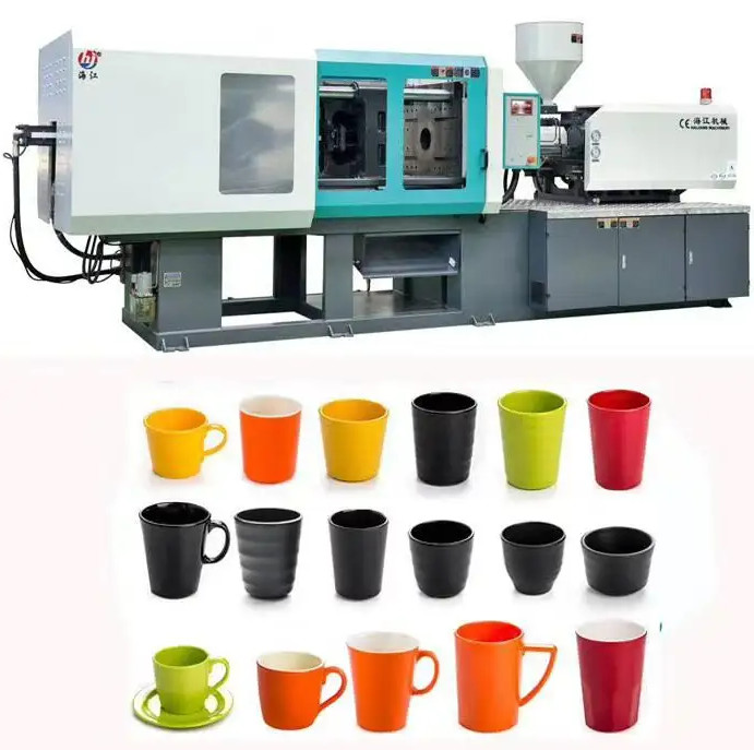 Horizontal Plastic Cup And Cup Cover Injection Molding Machine With High Output