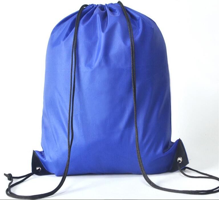 Recycled Foldable Nylon Polyester Tote Bag with logos polyester shopping bag Custom advertising handle non woven bag PAC