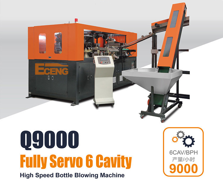 6 Cavity Automatic PET Blowing Machine 9000bph Plastic Bottle Making Machine