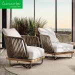 Hotel Restaurant Rattan Weaving Sofa Set Modern Simple Design Outdoor Furniture