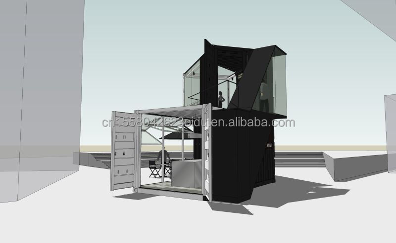 Customized Color and Aluminum Alloy Windows 20ft Luxury Container Room for Sales Booth Coffee Shop Guard Box Office Bar