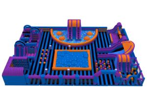 Quality PVC Tarpaulin Giant Inflatable Fun City For Children Outdoor Entertainment wholesale