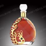 Luxury Crystal 700Ml Whiskey Glass Bottle With Glass Cap