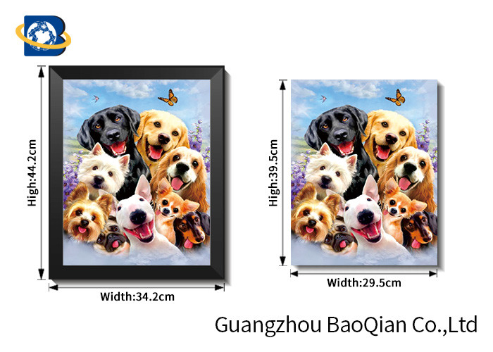 Home / Hotel Wall Photo 3D Effect Printing Lovely Cat / Dog Stereograph