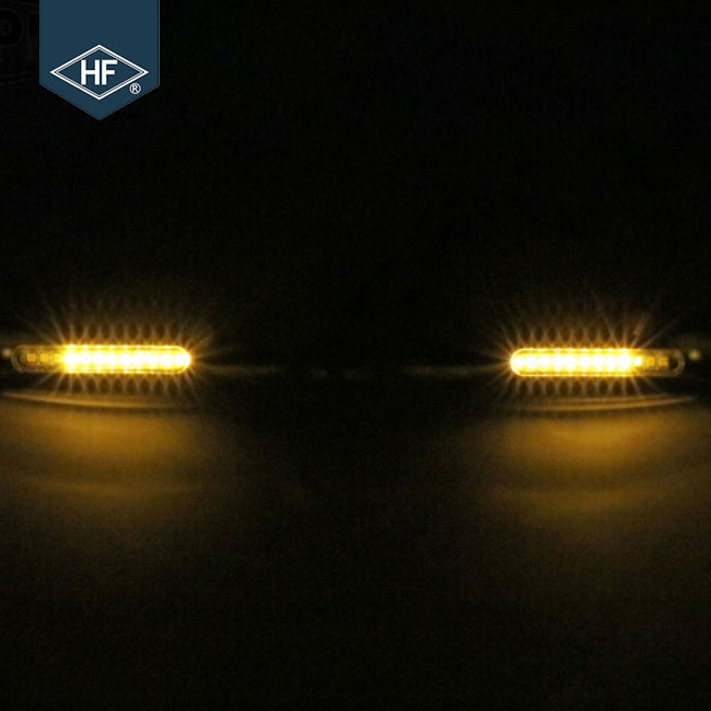 ABS Sequential Flowing Motorcycle Signal Lights , Water Running Motorcycle Safety Lights