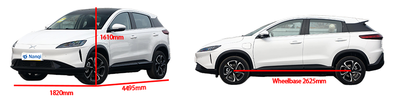 Pure Electric Xpeng G3 SUV 5 Seater 5 Door Left Drive High Speed