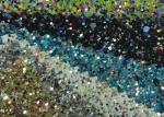 3D Chunky Glitter Cotton Fabric Decor KTV Textile Wallpaper Wall Cloth