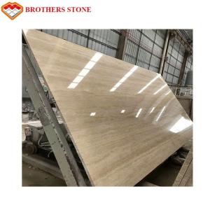 Quality Natural Stone Travertine Beige Marble Slab 15-30mm Thickness Standard Size wholesale