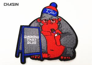 Quality Iron - On Clothing Embroidery Back Patches Twill Fabric Laser - Cut Border wholesale