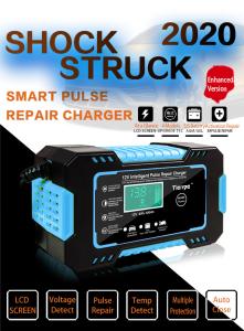 Quality 12V 24V AGM GEL Battery Intelligent Pulse Repair Charger Portable wholesale