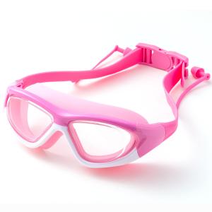 Quality Children Anti Fog Swimming Goggles With Ear Plugs Lens Oversized Sports Eyewear wholesale