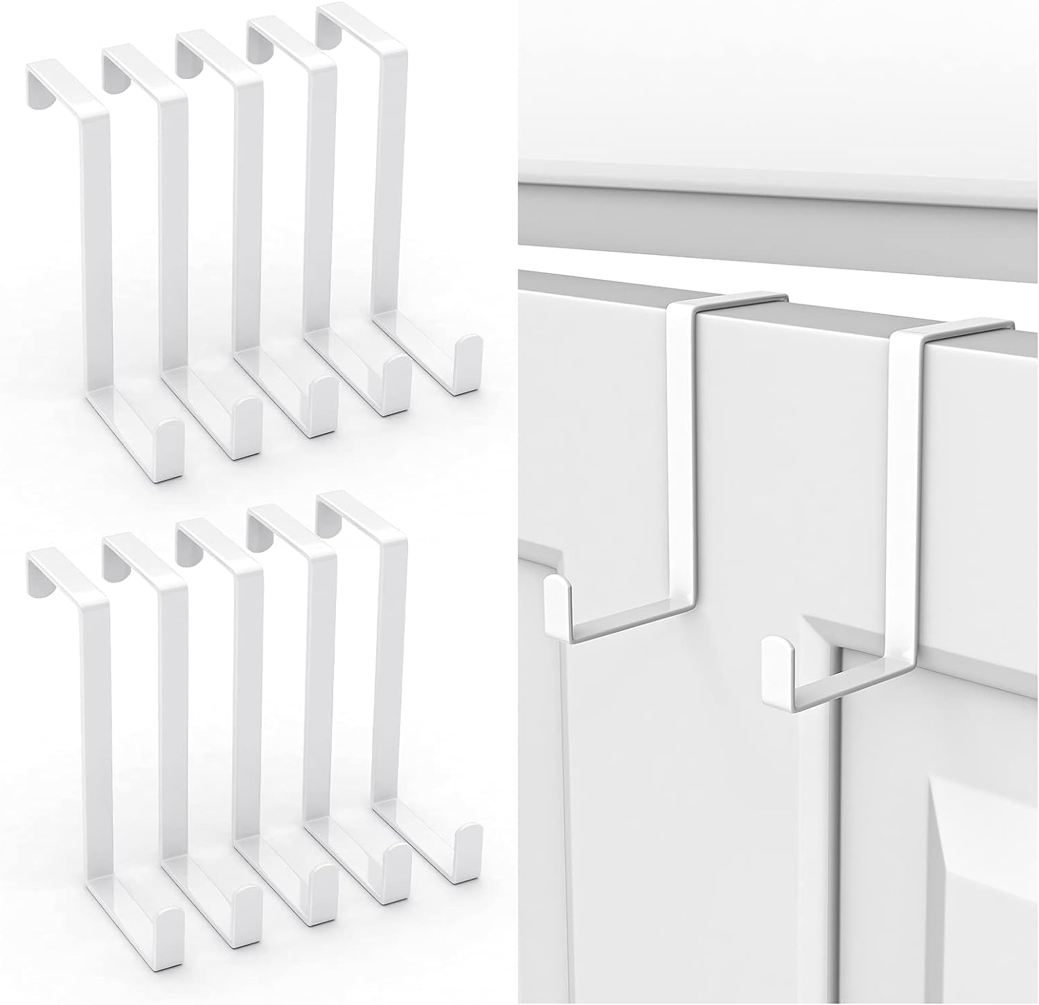 1-2mm Thickness Z-Shaped Over The Door Hook Door Hanger for Hanging Clothes and Shoes