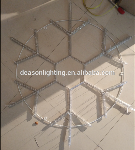 Fashion Christmas decorative led snowflakes light hanging ornament