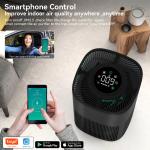 WiFi Desktop HEPA Air Purifier with LED Tricolor Light