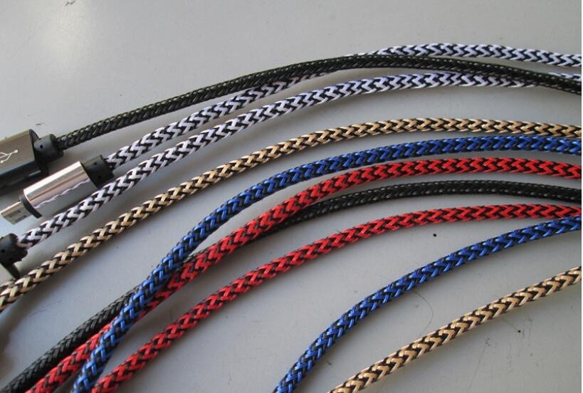 High Speed Charge Adapter Charger Magnetic Usb Cable , Blue Silver Red Gold