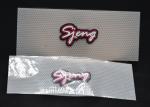 Printed 3 Colour Logo Silicone Heat Transfer Labels For Clothing