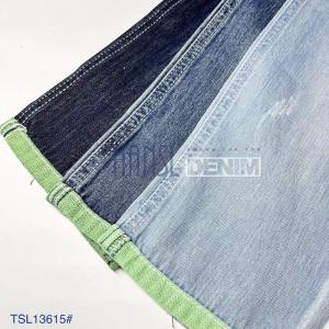 Quality OEM Indigo Grey Cotton Denim Fabric For Jeans 325gsm wholesale
