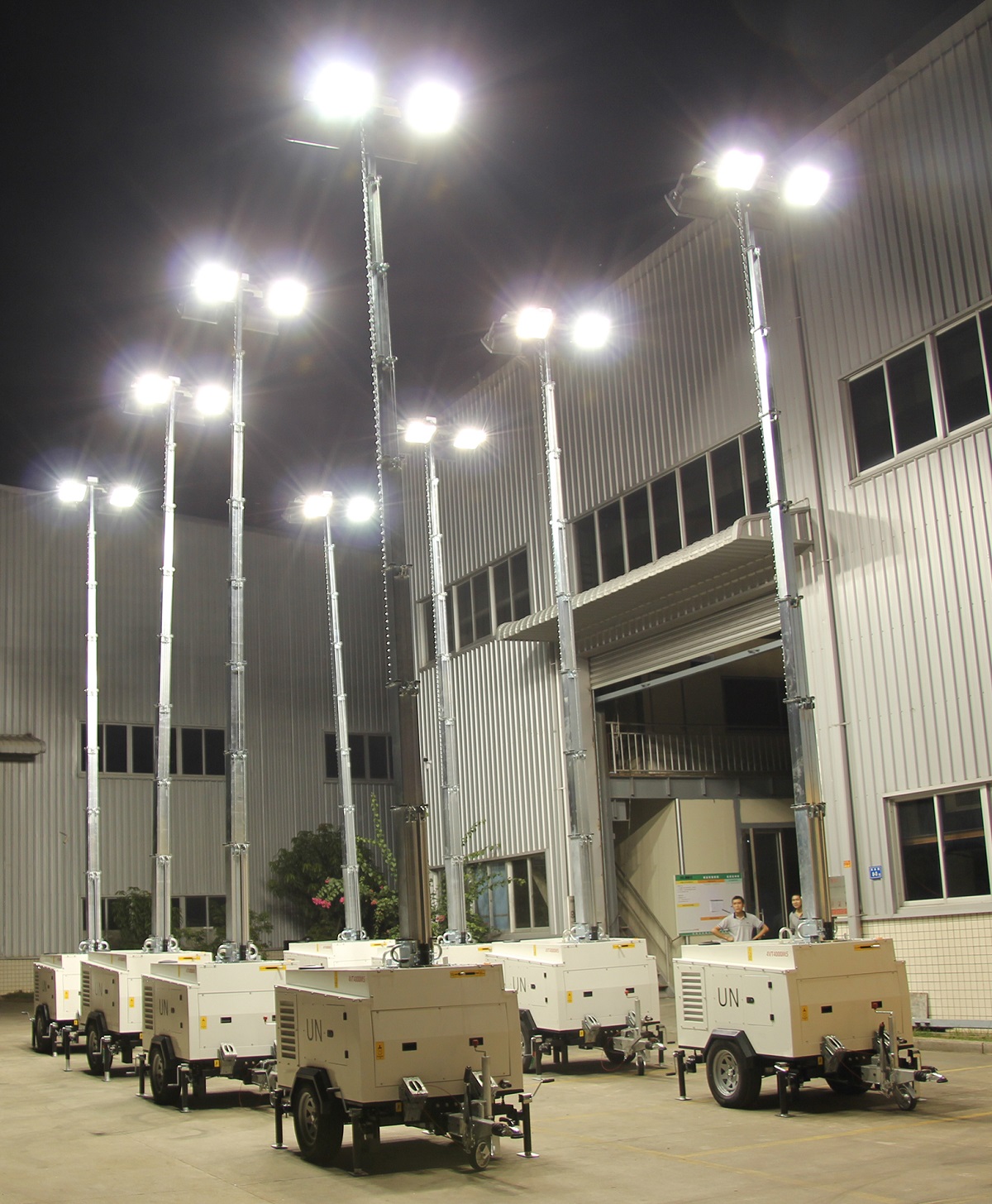 4X1000w 7m 9m Portable Generator Light Tower Trailer Mounted