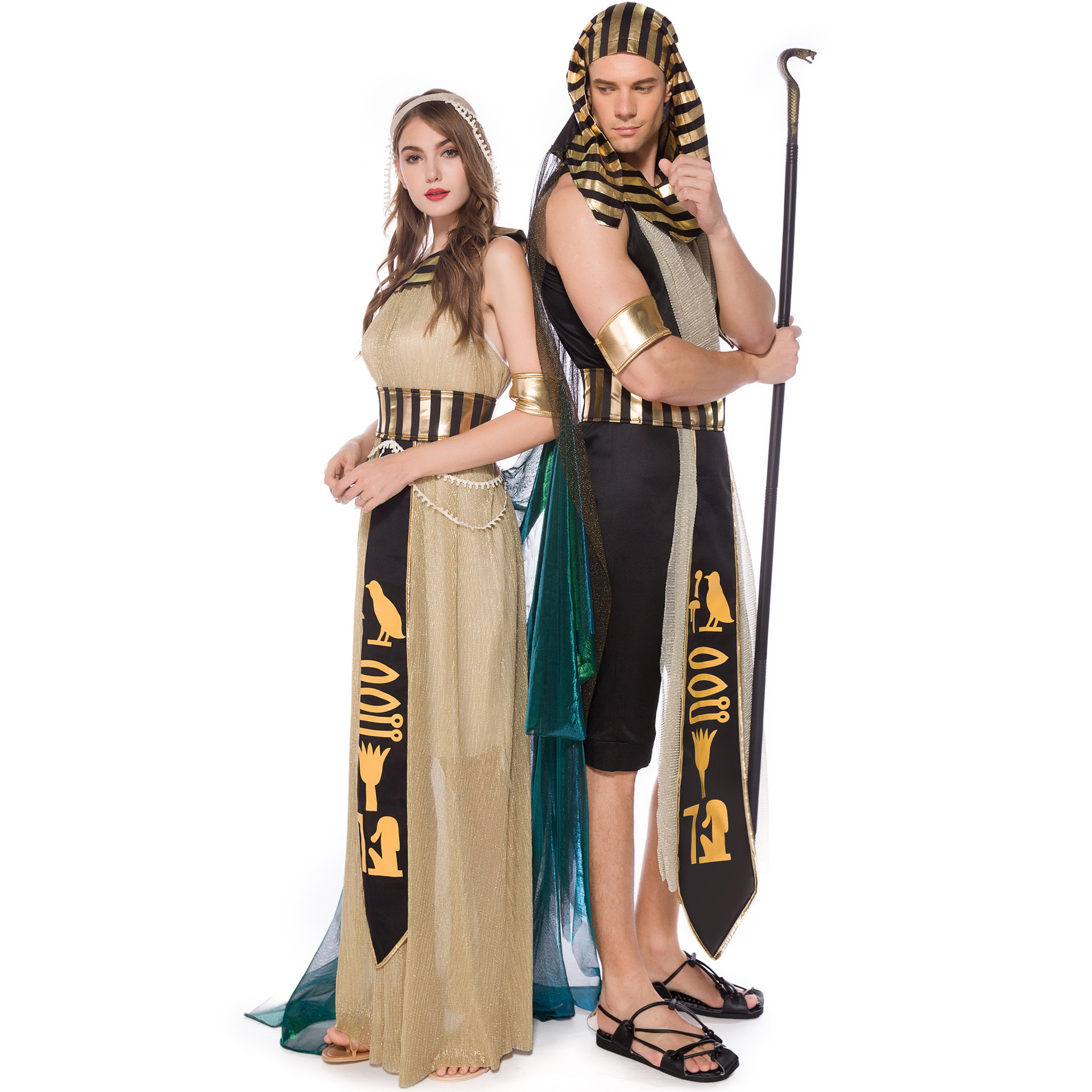 Unleash Your Inner Pharaoh with this Halloween Themed Party Stage Performance Costume