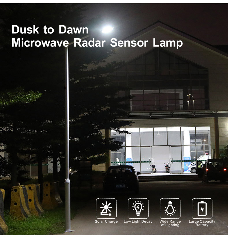 1423x396x95mm Integrated Led Solar Street Light 320w 8 Angles 16 Heads