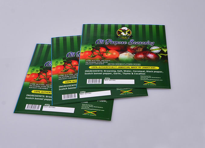 Personalized permanent self adheisve paper seasoning food container packaging labels