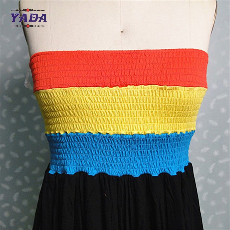 Fashion summer beach strapless party dress sexy long dress women dresses casual for sale