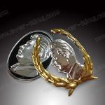 Manufacturer Custom Metal 3M Sticker Stalin Head Aluminium Label For Wine