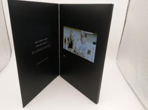 Quality A5 Size Landscape Bespoke Video Brochures 4.3 / 5 Inch Screen Custom wholesale