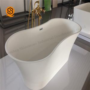 Quality Acrylic Artificial Stone Free Standing Bath Tubs Easy Maintenance wholesale