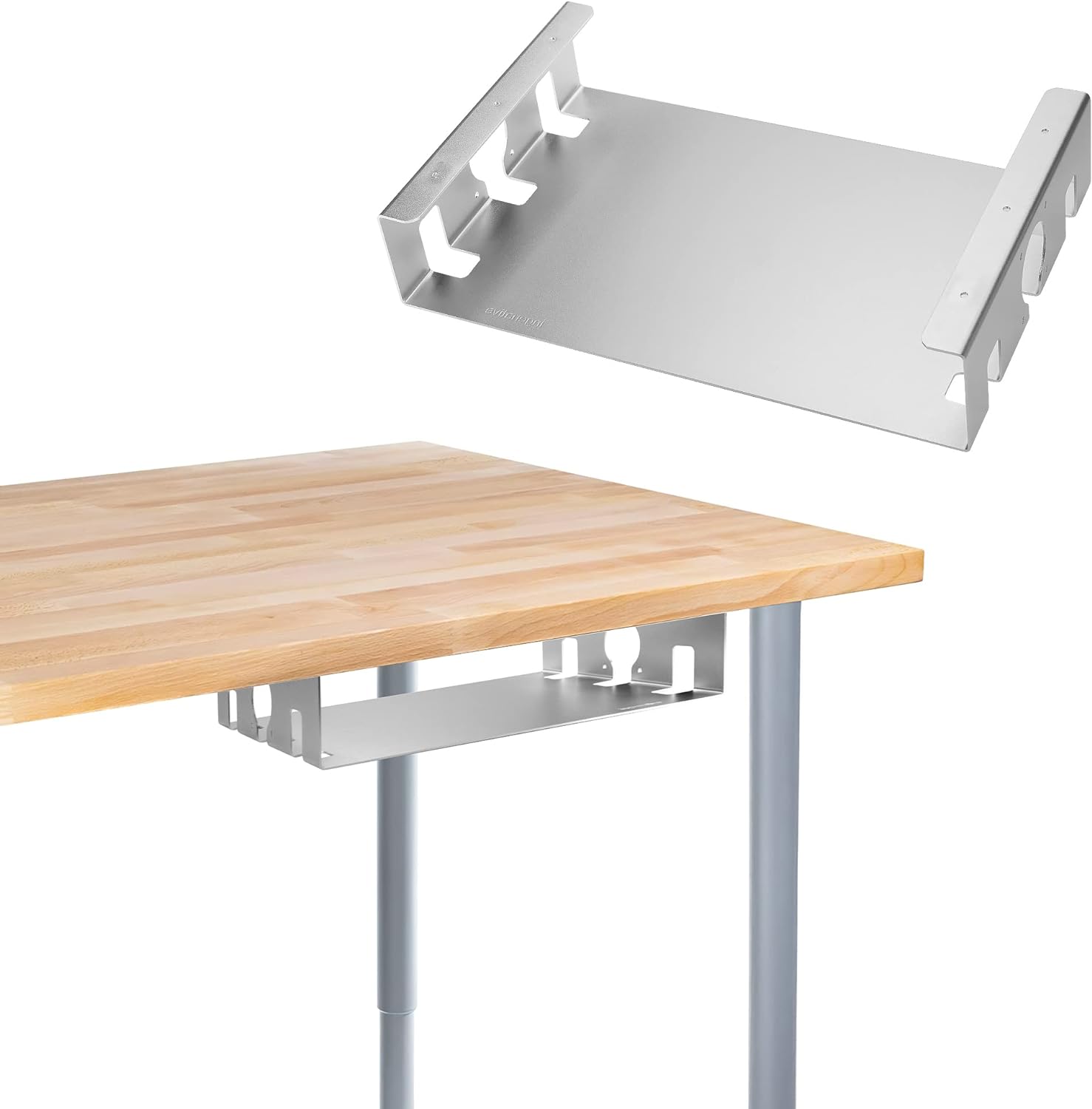 Excellent Heat Dissipation Under Table Shelf with Single Tier and Powder Coating Finished