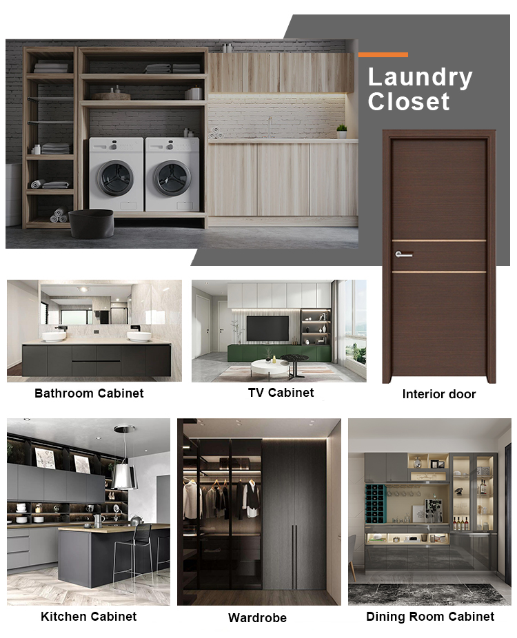 Simple Modern YALIG 1200 Large Wood Laundry Sorting Cabinet for Washing Machine in MDF
