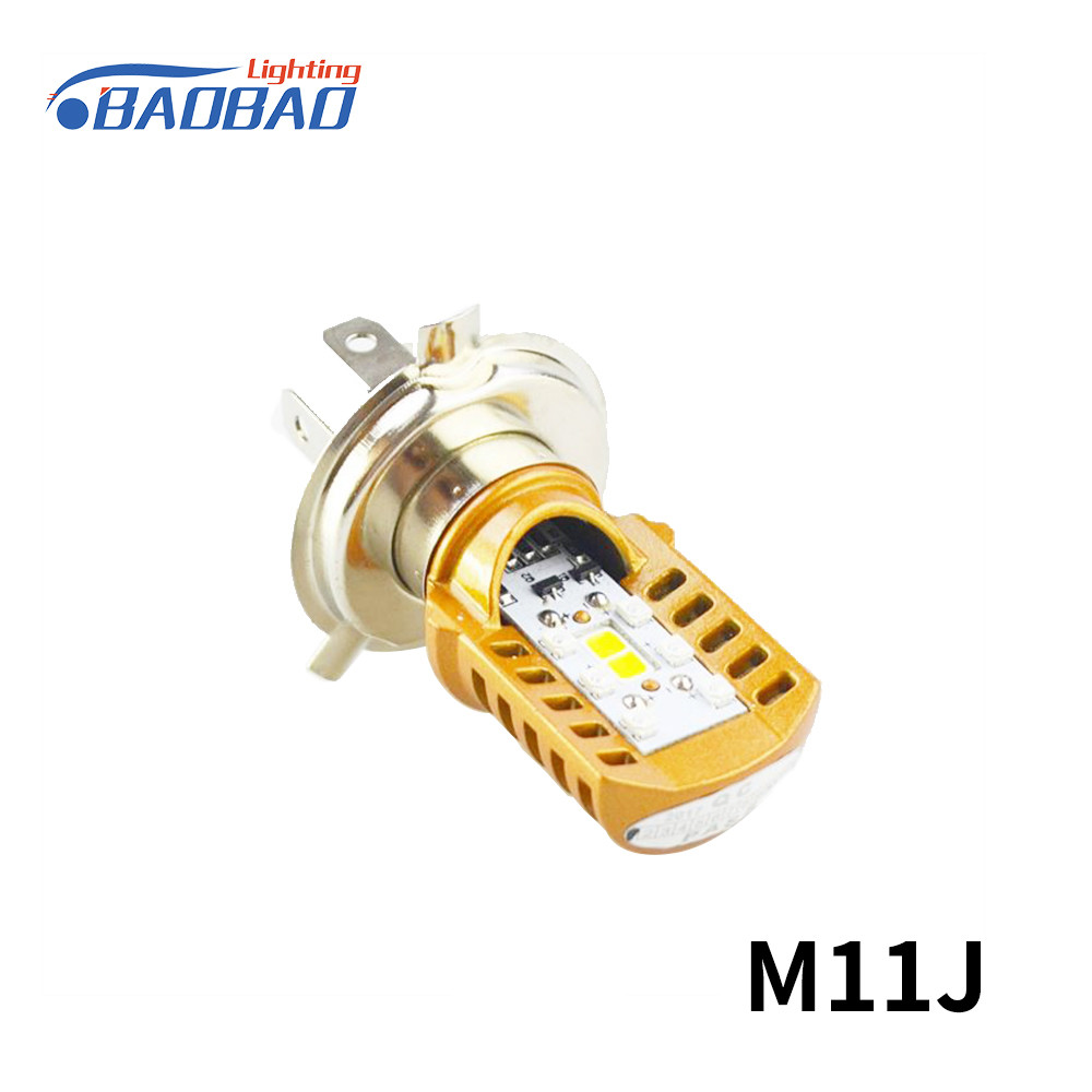 M11J RTD H4 850Lumen BA20D Motorcycle led headlight