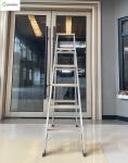 5 Steps Folding Aluminum Ladder 1.7mm 150KG Corrosion Resistance