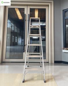 Quality 5 Steps Folding Aluminum Ladder 1.7mm 150KG Corrosion Resistance wholesale