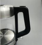 360 Degree Rotational Base Clear Glass Electric Kettle 304 Stainless Steel Parts