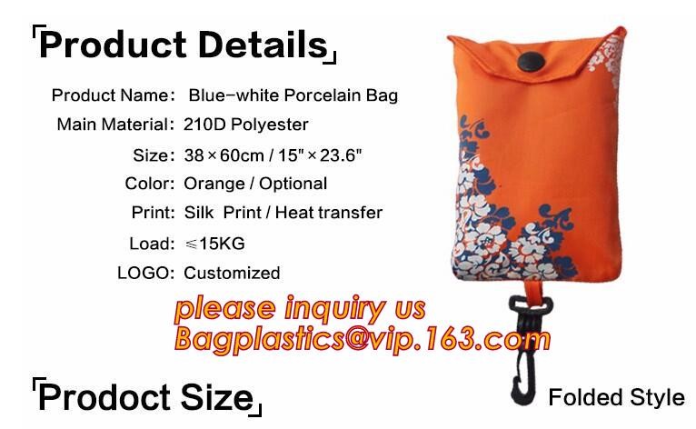 Recycled Foldable Nylon Polyester Tote Bag with logos polyester shopping bag Custom advertising handle non woven bag PAC