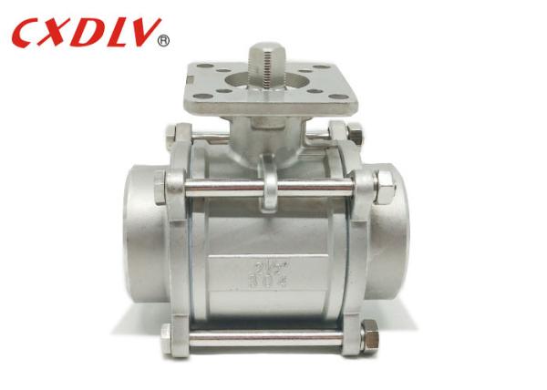 Stainless Steel SS316 Female Threaded Ball Valve with High Platform for