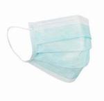 Block Coronavirus 3 Ply Disposable Face Mask Aseptic Melt Blown Cloth Blue Mask