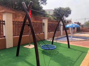 China Eco Safe Wood Commercial Outdoor Play Equipment Playground Swings For Adults on sale