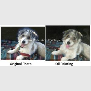 Quality Pet Custom Oil Painting Portraits Personalized Dog Portrait Painting Unique Gift wholesale