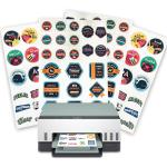 Custom Private Label Printing A3 A4 A5 Size Paper 108gsm Matte Sticker