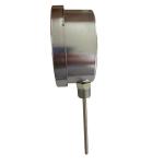 Spiral Bimetallic 100MM 4'' Bayonet Steel Case Bimetallic Actuated Thermometers