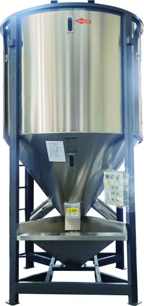 Stainless Steel Plastic Recycling Pelletizing Machine Vertical Mixing Dryer For