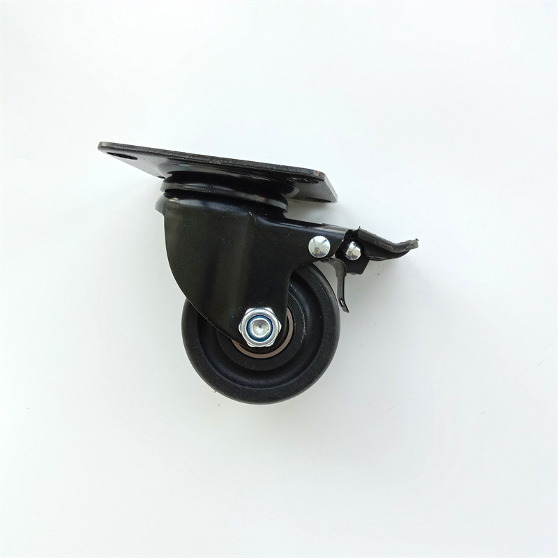 Industrial Cart Medium Duty Caster Wheels 100mm 75mm Orange PVC
