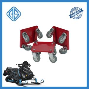 Quality Red Rectangle Snowmobile Wheel Dollies Steel Strong Bearing Capacity wholesale