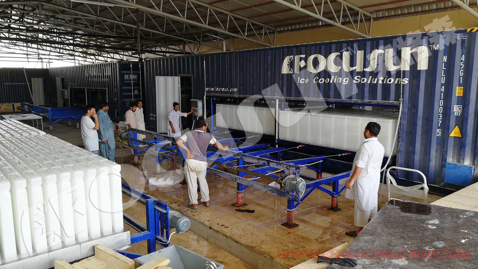 Fully Automatic 10T Block Ice Machine for Fresh Food Fishery Medical and Garden Stuff