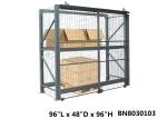 Inventory Secure Industrial Storage Cage , Lockable Pallet Cages 48 Inch Depth